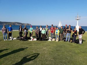 Udeleženci seminarja psov vodičev 2018