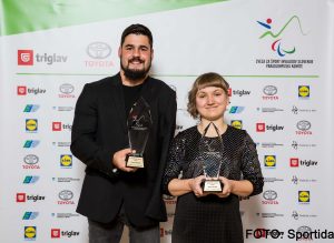 Invalid športnik leta 2018- Tanja Glušič in Darko Đurič. Foto: Sportida
