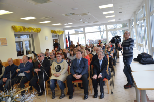 Udeleženci razstave o Tomu Zupanu in podelitev nagrad za kulturo