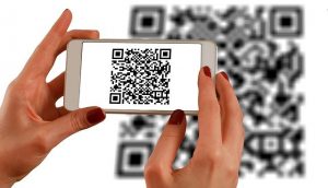 Mobilni telefon slika QR kodo
